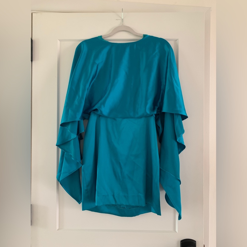 Zara Teal Mini Dress